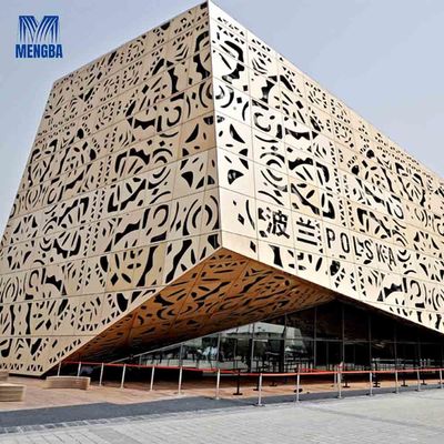 Laser Cutting Aluminium Curtain Wall Panel Wall Cladding Decoration