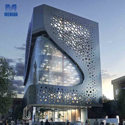 Laser Cutting Aluminium Curtain Wall Panel Wall Cladding Decoration