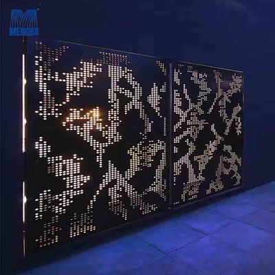 Customized Aluminium Curtain Wall Punched Plate Cladding Facade