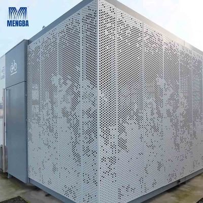 Customized Aluminium Curtain Wall Punched Plate Cladding Facade