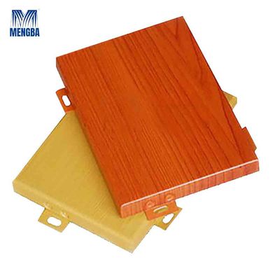 Airports Aluminium Curtain Wall Wood Grain Panel Customized Size
