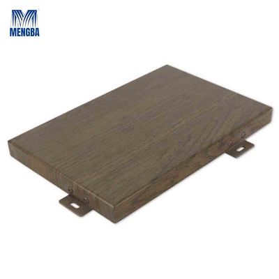 Airports Aluminium Curtain Wall Wood Grain Panel Customized Size