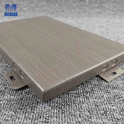Airports Aluminium Curtain Wall Wood Grain Panel Customized Size