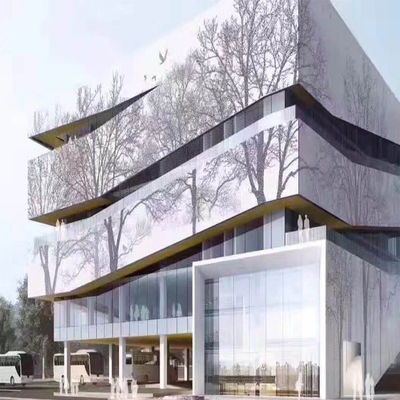 Modern Aluminium Curtain Wall Cladding Outdoor Exterior Wall System