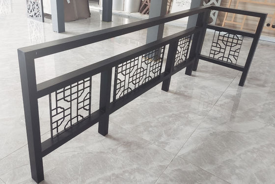 Customized Aluminum Stair Railing Anti Corrosion Spiral Staircase Railing Modern