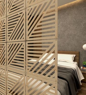 Movable Room Divider Screen Privacy Aluminum material fireproof