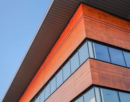 Restaurant Aluminium Curtain Wall Cladding Wind Turbine Facade