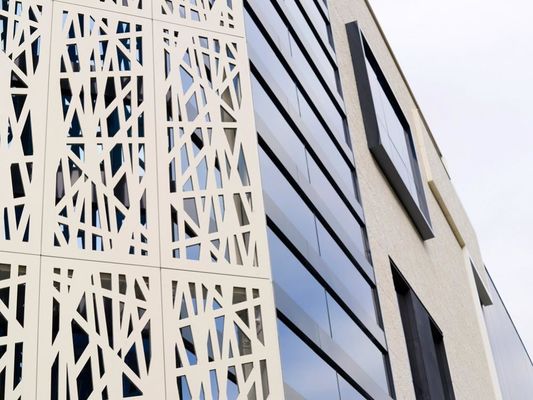 Villa Soundproof Aluminium Curtain Wall Cladding Double Glazed