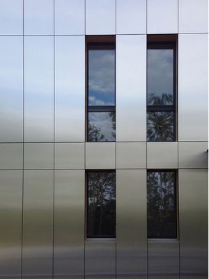 Decorative Exterior Aluminium Curtain Wall Systems Facade Perforated