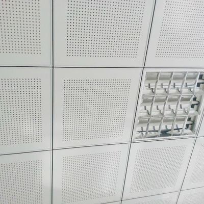 Metal Aluminium Perforated Ceiling Tiles Decorative Wpc Cladding Panel