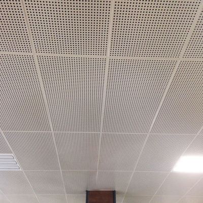 OEM Coffered Aluminium Ceiling Panel Sound Absorbing Lightweight