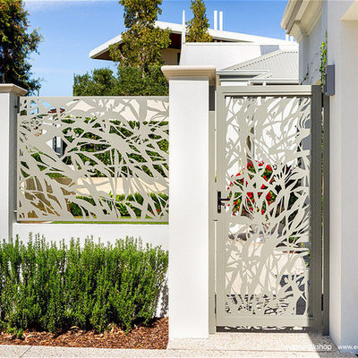 Residential Aluminum Outdoor Gates Anodizing Non Toxic Aluminium Electric Gates
