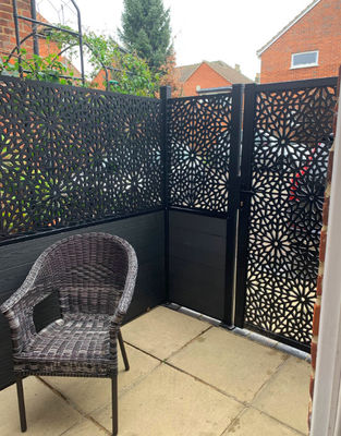 Rectangular Aluminium Profile Gate Double Aluminum Exterior Door Lightweight