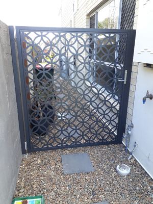 Rectangular Aluminium Profile Gate Double Aluminum Exterior Door Lightweight