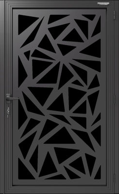 Square Aluminium Profile Gate Fireproof Outdoor Aluminum Estate Gates