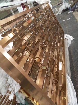 Custom Lightweight Room Divider Screen 4 Panels Laser Cut Decorative