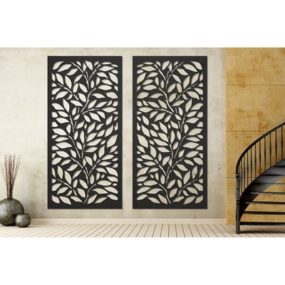 Partition Room Divider Screen Panel Floral Hanging Fireproof