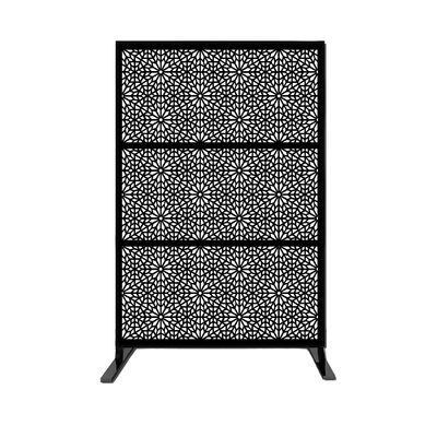 Modern Privacy Screen Room Divider Anodized Aluminium 4 Panel Divider Screen