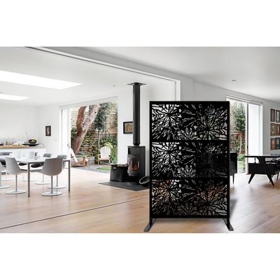 Custom Folding Screen Room Divider Rectangle Aluminum Material
