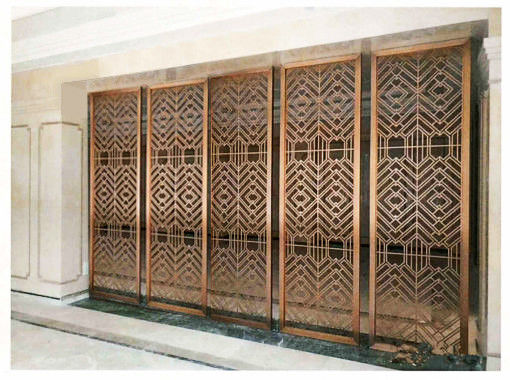 Aluminum Removable Room Divider Screen Waterproof Floor To Ceiling Room