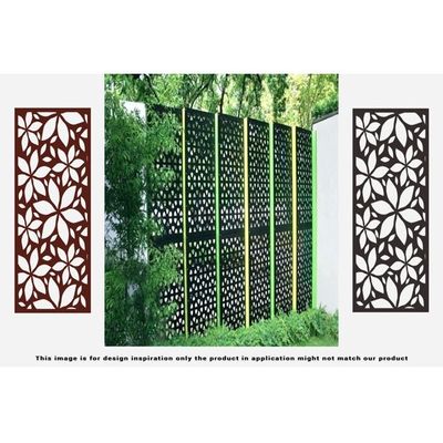 Price On Louver 6' Laser-Cut Steel Fencing Panel Aluminum Privacy Fence