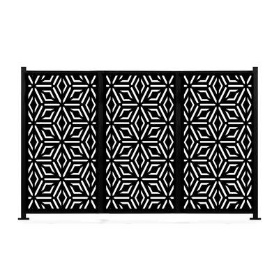 Custom Laser Cut Privacy Fence commercial Decorative Garden Fence Aluminium