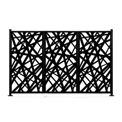 Custom Laser Cut Privacy Fence commercial Decorative Garden Fence Aluminium