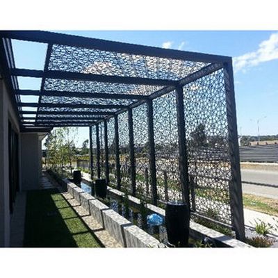 Anodized Black Aluminum Garden Fence Lightweight Waterproof Privacy Fence