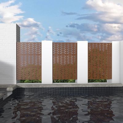 Garden Decorative Aluminium Fencing Trellis Soundproof Privacy Fence