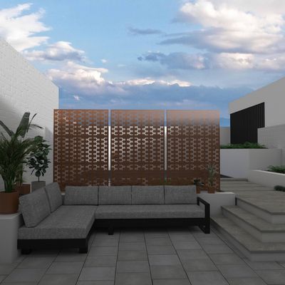 Garden Decorative Aluminium Fencing Trellis Soundproof Privacy Fence