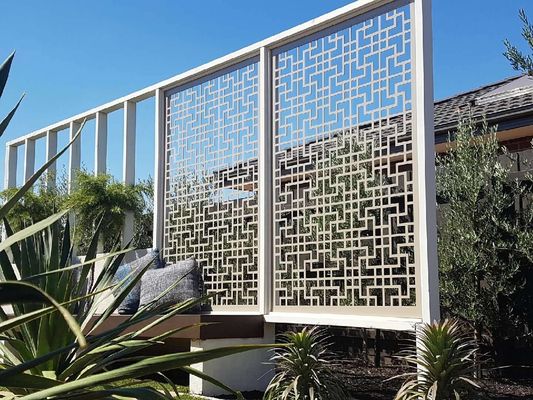 Rectangle Decorative Aluminum Pool Fence Panels Privacy 6ft Height