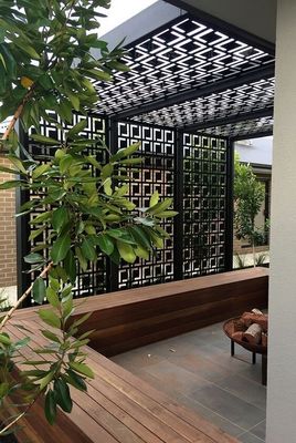 Powder Coated Aluminum Privacy Fence Panel Weatherproof Durable