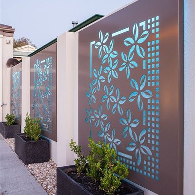 Surface Powder Coated Aluminum Garden Fence Privacy Security Noise reduction
