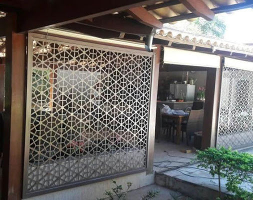 OEM / ODM Decorative Black Aluminum Fence 6x8 Privacy Fence Laser Cut