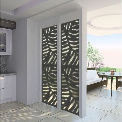 Decorative Aluminum Black Privacy Fence Panels 3ft / 4ft / 6ft Height