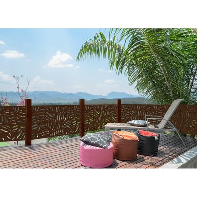 Custom Outdoor Aluminum Privacy Fence Panel Laser Cut Heat Insulation