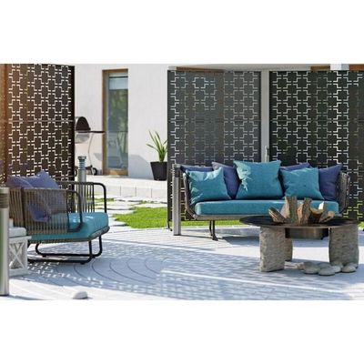 Custom Outdoor Aluminum Privacy Fence Panel Laser Cut Heat Insulation