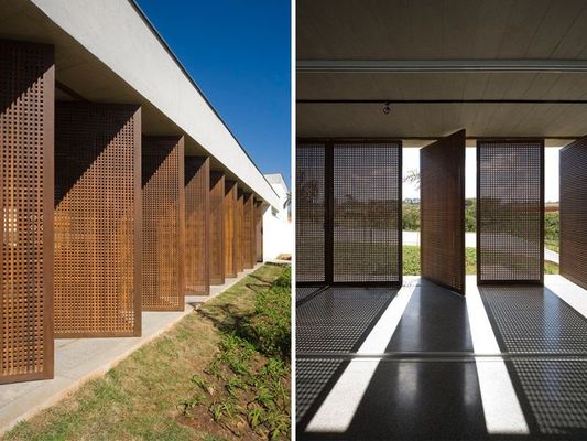 ODM Aluminium Security Fence Panels Colorbond Heat Insulation