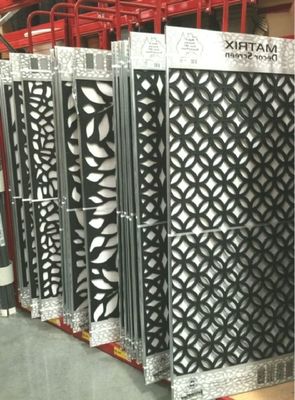 Powder Coated Aluminum Privacy Fence Decorative Waterproof 6ft Height