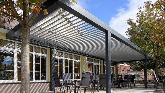 Luxury Modern Aluminum Pergola Gazebo Waterproof Roof Panels