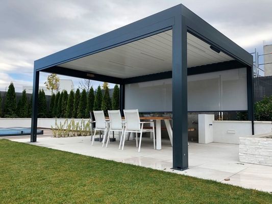 Luxury Modern Aluminum Pergola Gazebo Waterproof Roof Panels