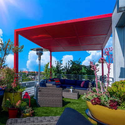 Outdoor Garden Modern Aluminum Pergola Rustproof Green Roof Pergolas