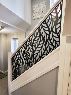 OEM / ODM Aluminum Staircase Handrail Railing Balustrades Design