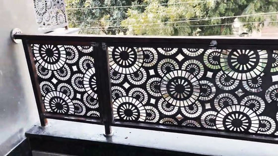 Outdoor Aluminum Stair Railing Balusters Framed Terrace Designs