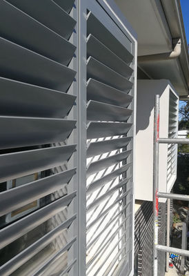 OEM / ODM Aluminium Vertical Louvers Window Shutters Panels Frame