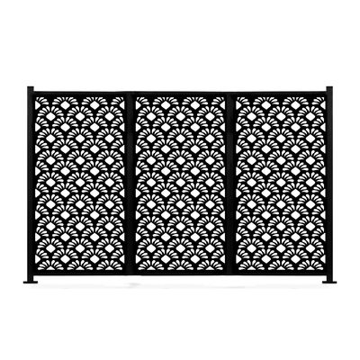 Small For Gardens Slat  Safety Residential Aluminum Ranch Fenceing Privacy Screen Fence Privacy Pool Playground Fencing