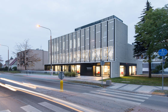 Cladding Planks For Curtain Wall Metal Curved Architectural Aluminium Perforated Panel Outdoor Modern Build Wall