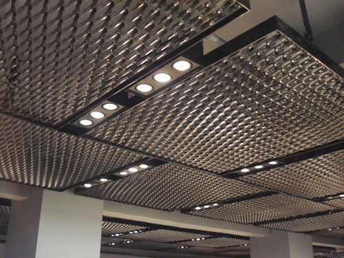 Vertical sheet u shape grate suspend ceiling grid surface mount light design strip aluminum square tube ceiling