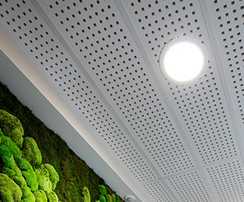 Metal 3D Aluminium Ceiling Panel Baffle Plate Suspended Stretch