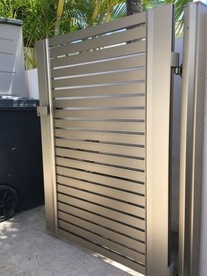 Courtyard Custom Aluminium Profile Gate Security Weather Resistant